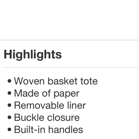 NWT Hearth & Hand Woven Picnic Basket with Red Orange Straps - Picture 8 of 10